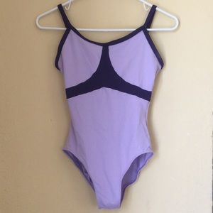 Natalie purple camisole ballet leotard